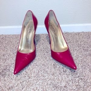 Guess Carrie Dark Red Heels Sz.8